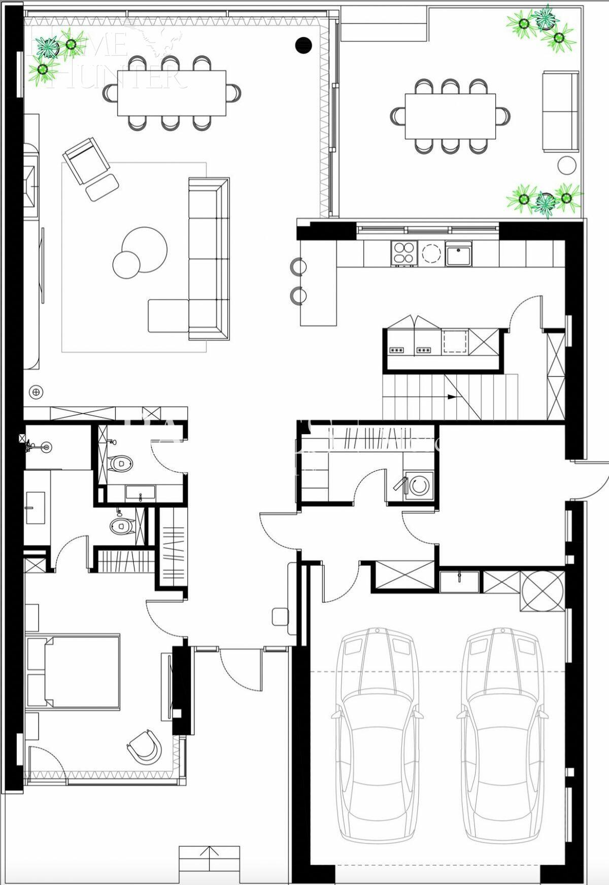 2-этажный коттедж 386 м² без отделки