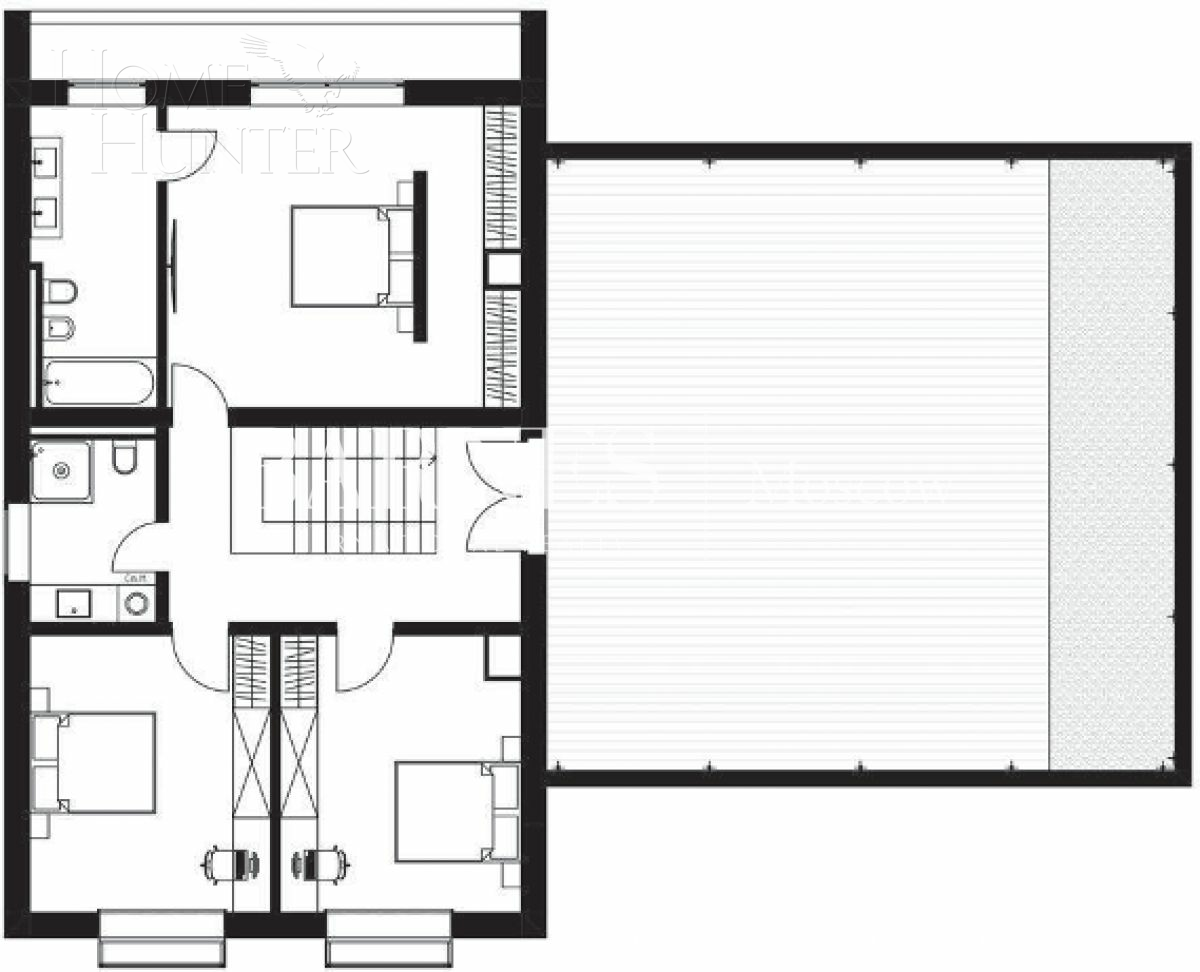 2-этажный коттедж 420 м² без отделки