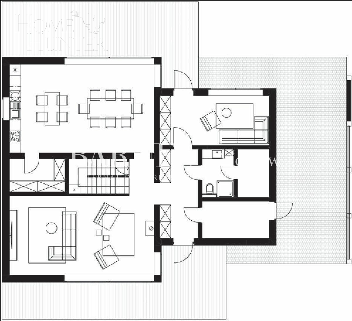 2-этажный коттедж 420 м² без отделки