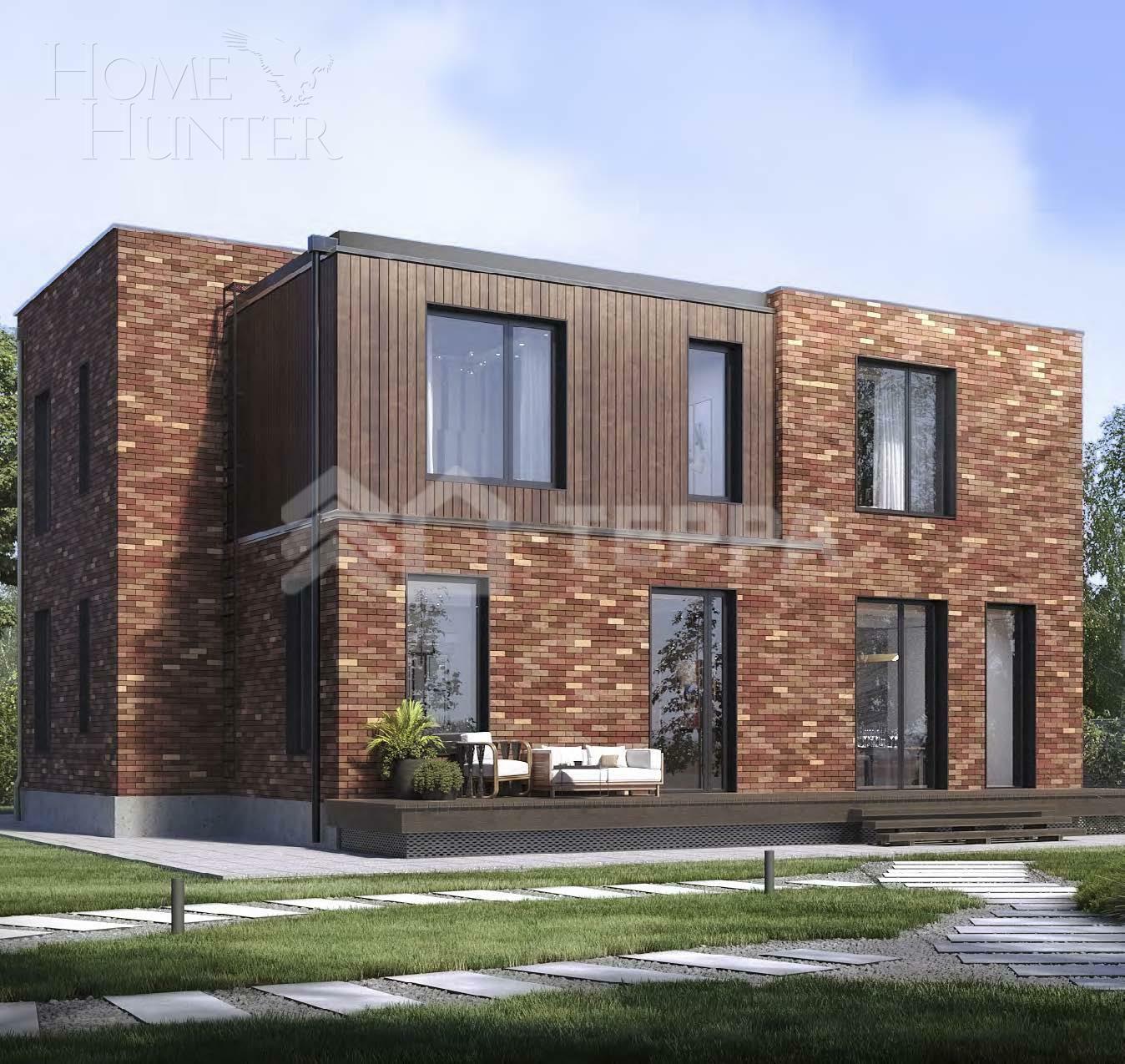 2-этажный коттедж 290 м² без отделки