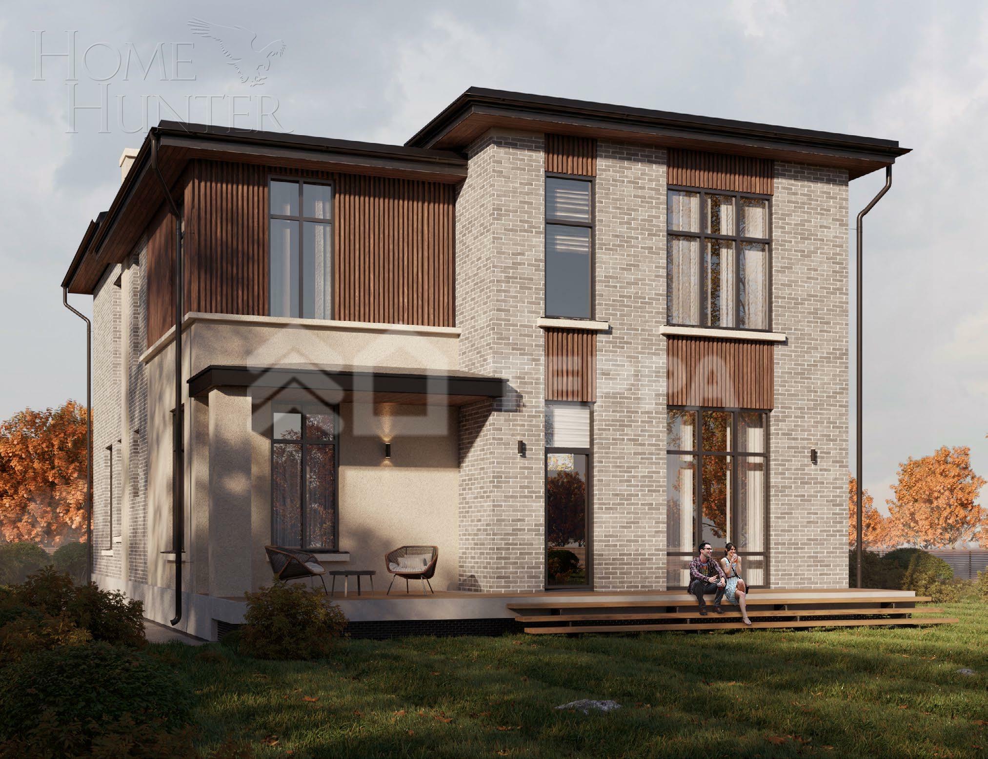 2-этажный коттедж 290 м² без отделки