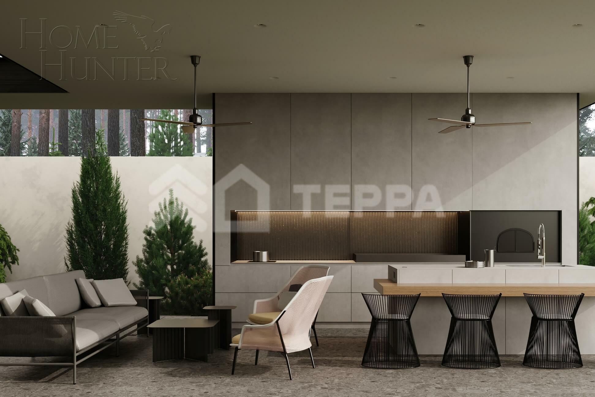 2-этажный коттедж 1 050 м² без отделки