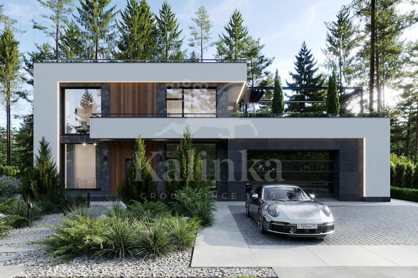 2-этажный коттедж 549 м² без отделки