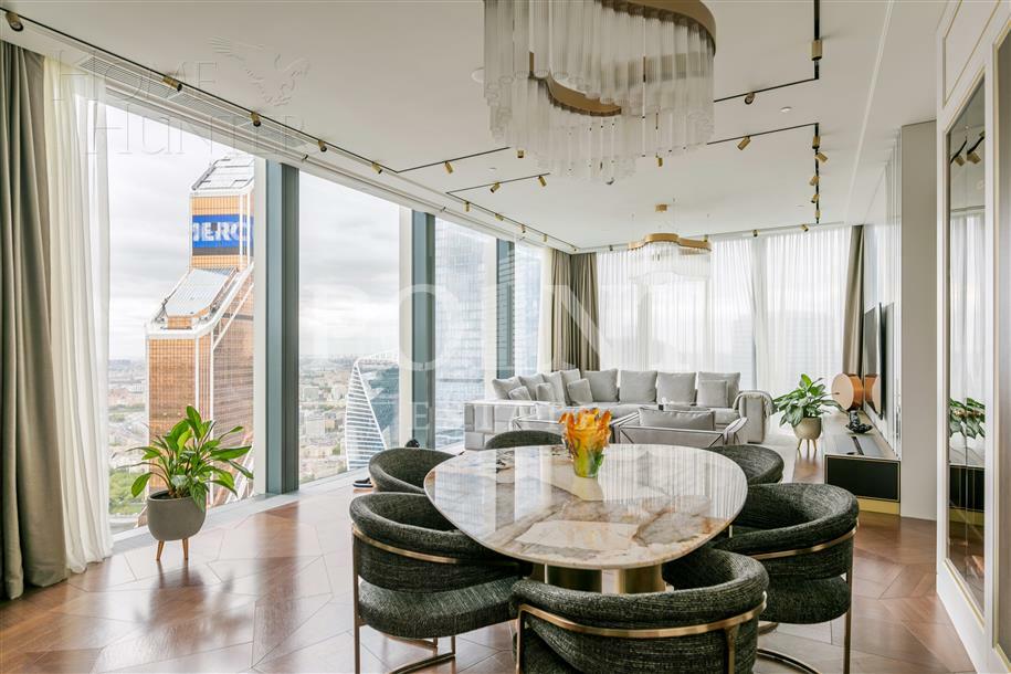 4-КОМН. АПАРТАМЕНТЫ С ОТДЕЛКОЙ 250 М² НА 57 ЭТАЖЕ