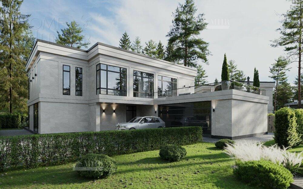 2-этажный коттедж 616 м² без отделки