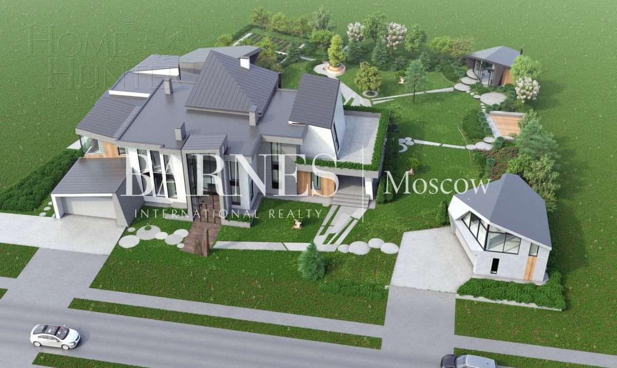 2-этажный коттедж 1 300 м² без отделки