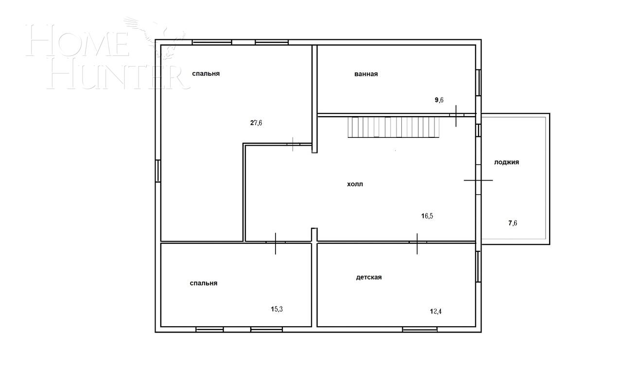 2-этажный коттедж 199.7 м² с отделкой