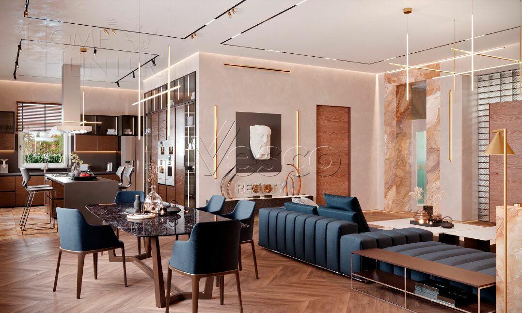 2-этажный коттедж 740 м² без отделки