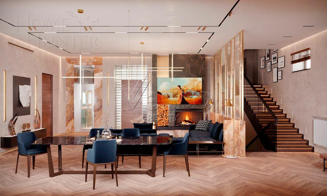 2-этажный коттедж 740 м² без отделки