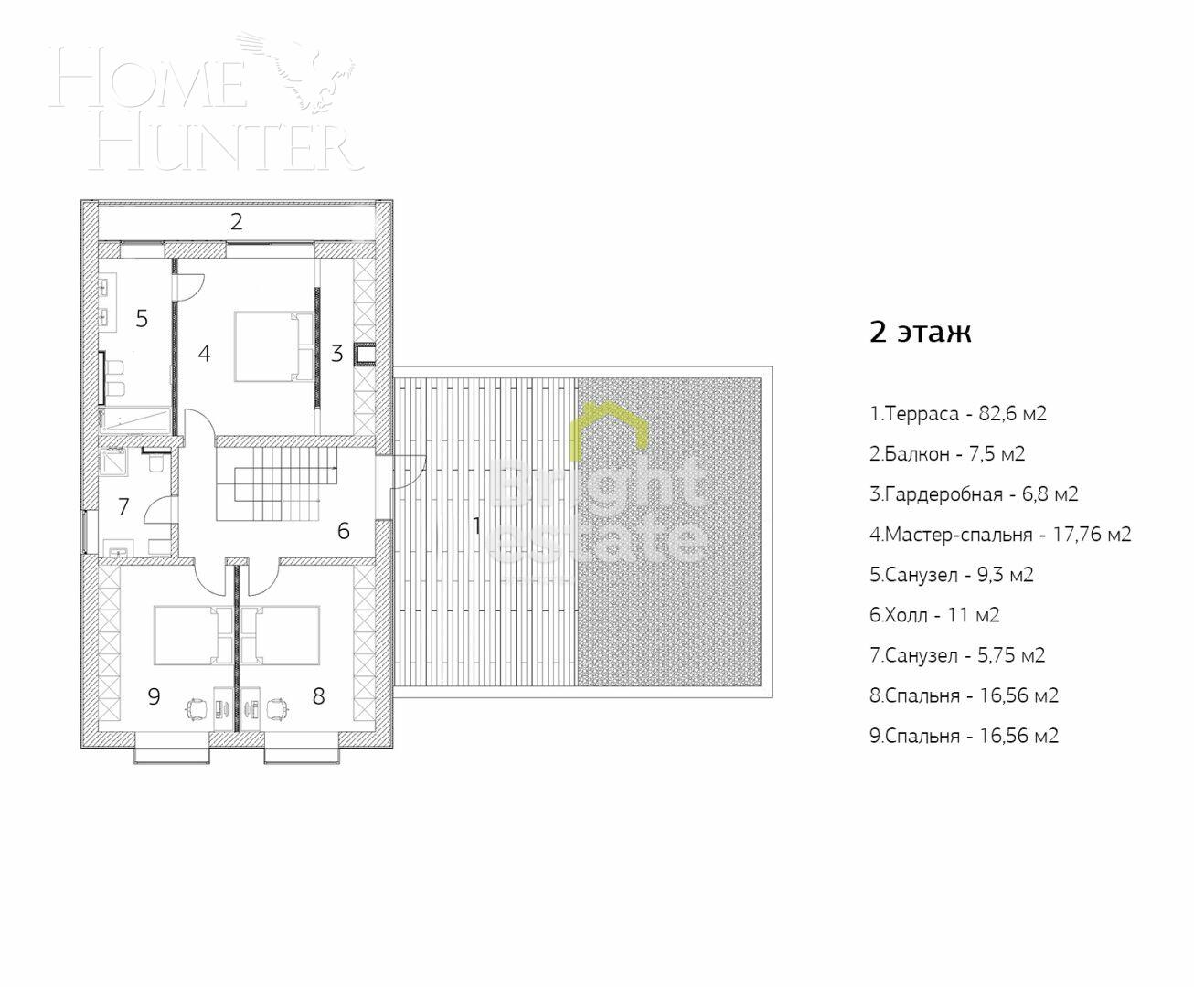 2-этажный коттедж 427 м² с отделкой