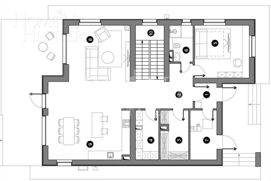 2-этажный коттедж 291 м² без отделки