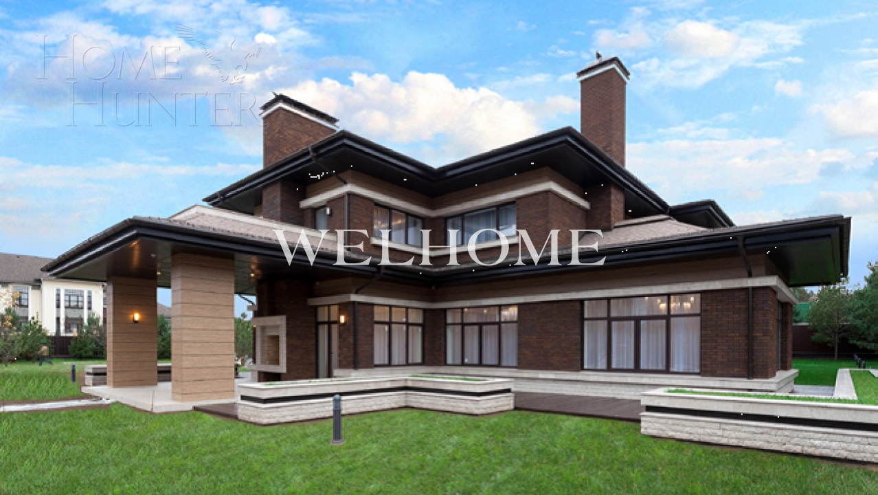 2-этажный коттедж 1 900 м² без отделки