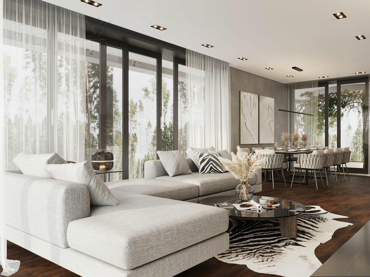 2-этажный коттедж 780 м² с отделкой