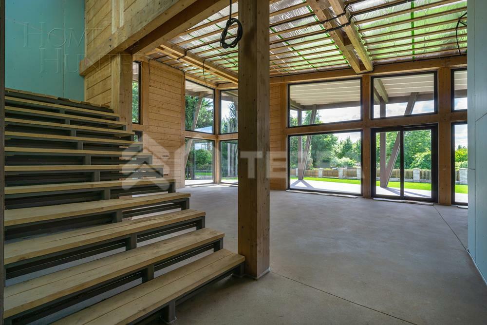 2-этажный коттедж 500 м² без отделки