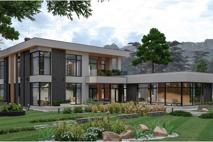 2-этажный коттедж 576.43 м² без отделки