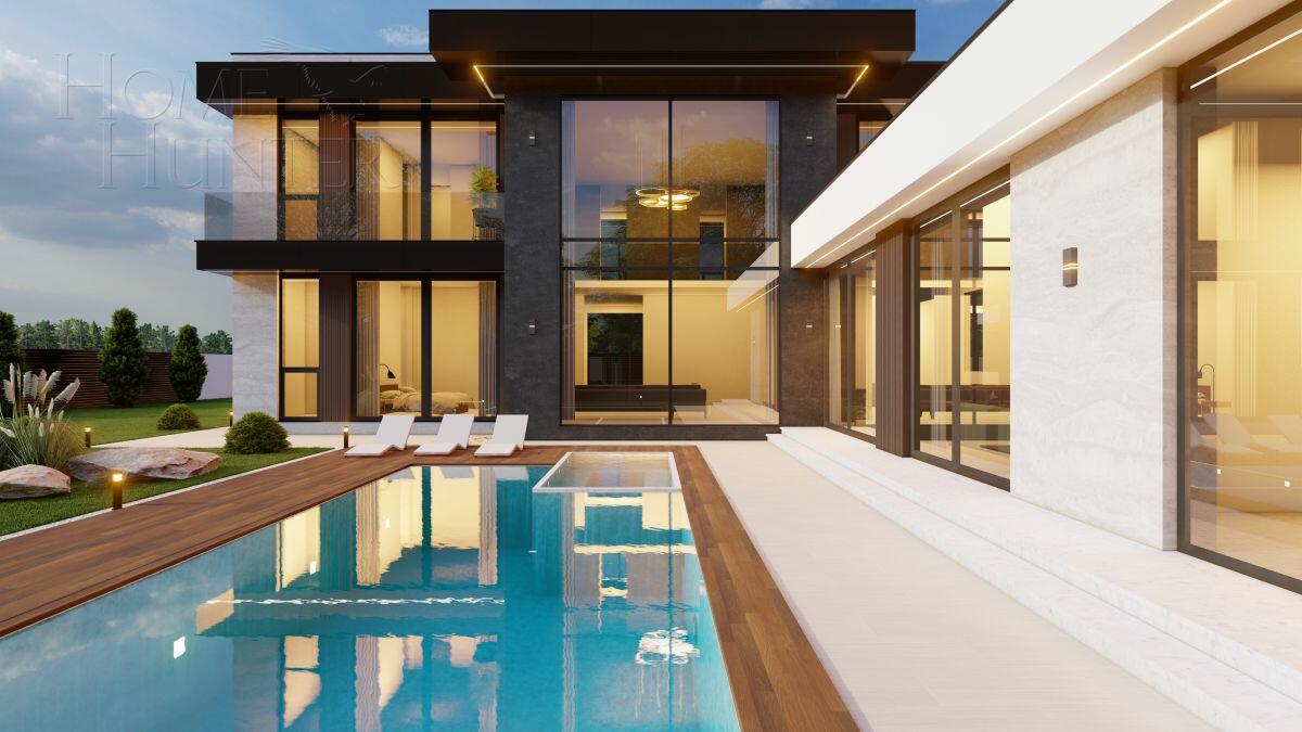 2-этажный коттедж 550 м² без отделки