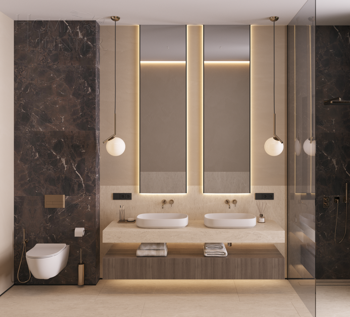 2-этажный коттедж 505 м² с отделкой