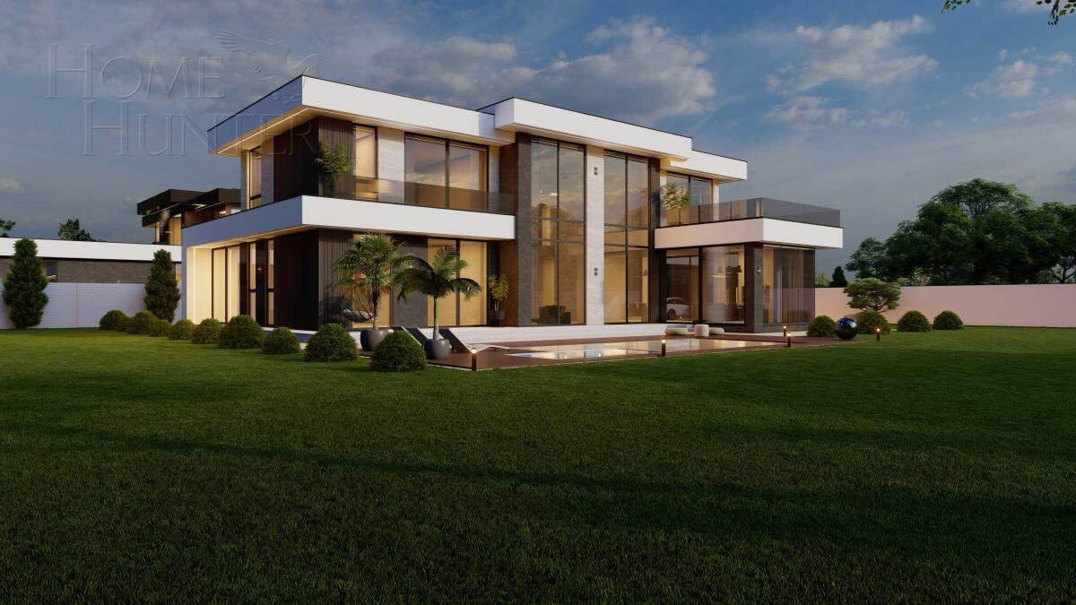 2-этажный коттедж 621 м² без отделки