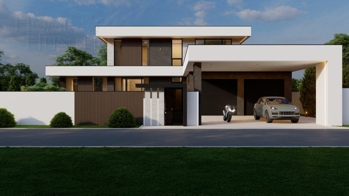 2-этажный коттедж 505 м² без отделки