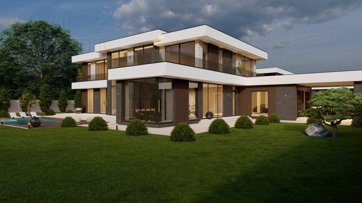 2-этажный коттедж 621 м² без отделки