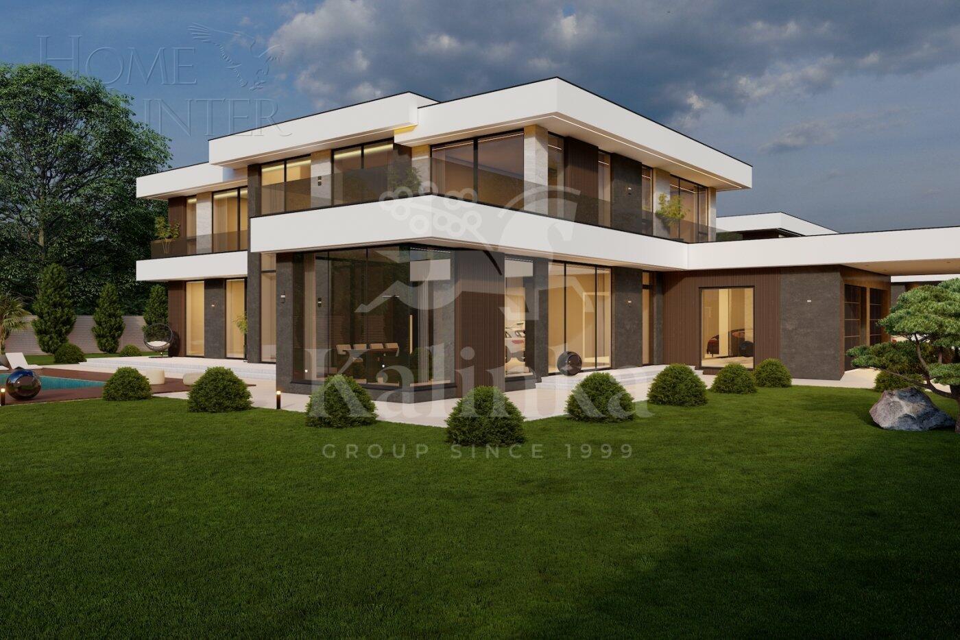 2-этажный коттедж 621 м² без отделки