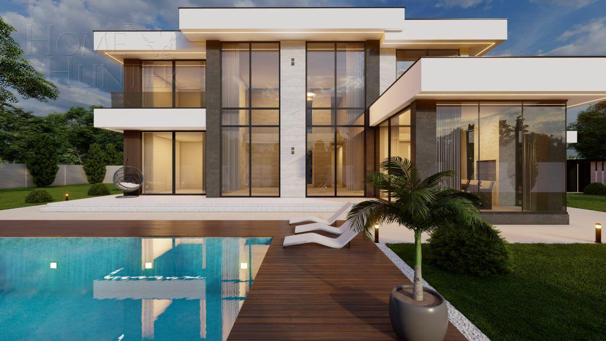 2-этажный коттедж 505 м² с отделкой