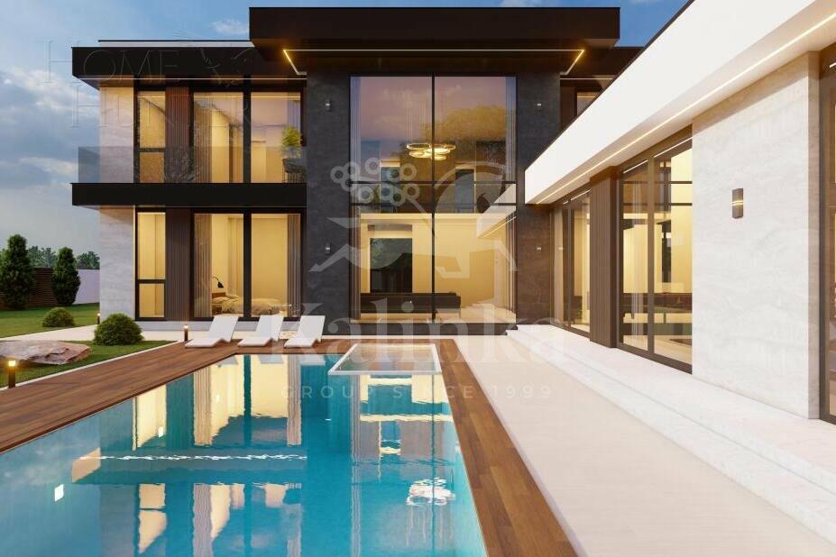 2-этажный коттедж 550 м² без отделки