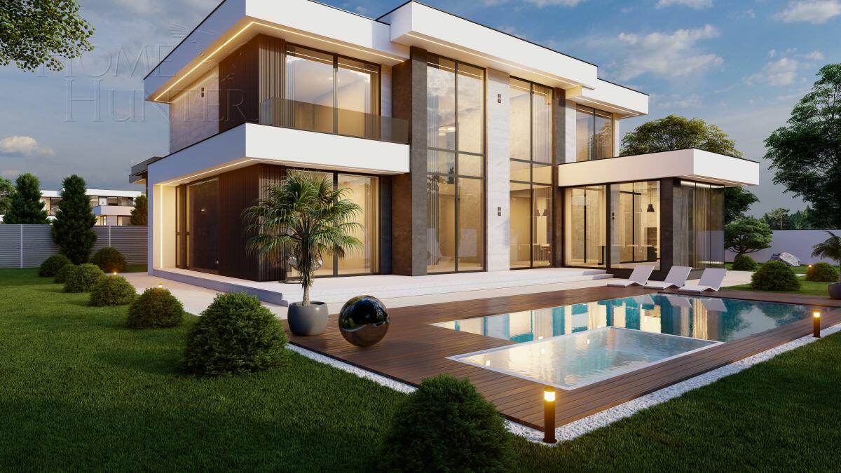 2-этажный коттедж 505 м² без отделки