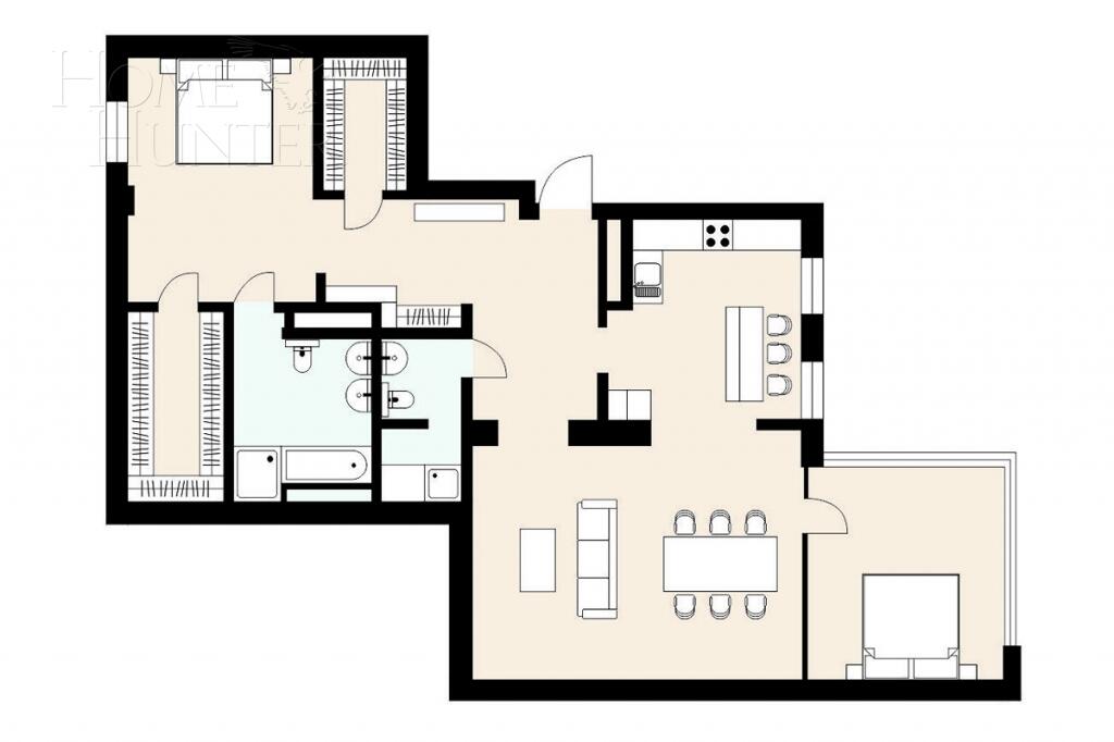 3-КОМН. КВАРТИРА БЕЗ ОТДЕЛКИ 125.8 М² НА 2 ЭТАЖЕ