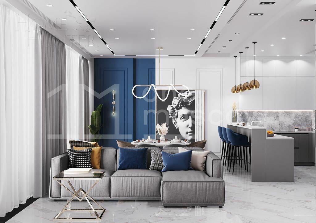 2-КОМН. АПАРТАМЕНТЫ С ОТДЕЛКОЙ 78.2 М² НА 72 ЭТАЖЕ