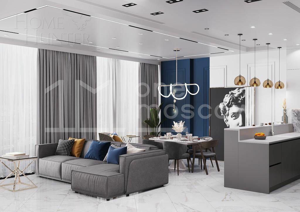 2-КОМН. АПАРТАМЕНТЫ С ОТДЕЛКОЙ 78.2 М² НА 72 ЭТАЖЕ