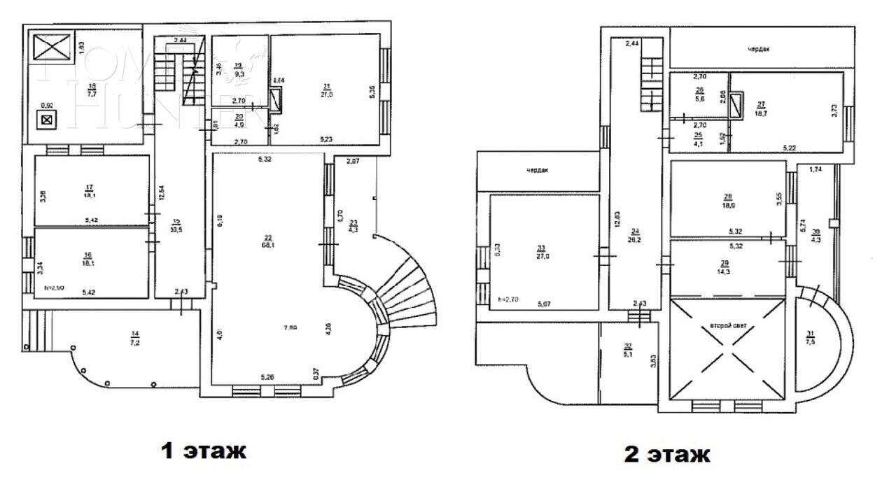 2-этажный коттедж 293 м² без отделки