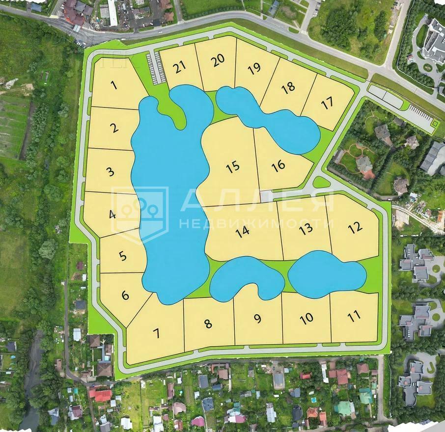 Участок 68.98 сот. в охраняемом поселке