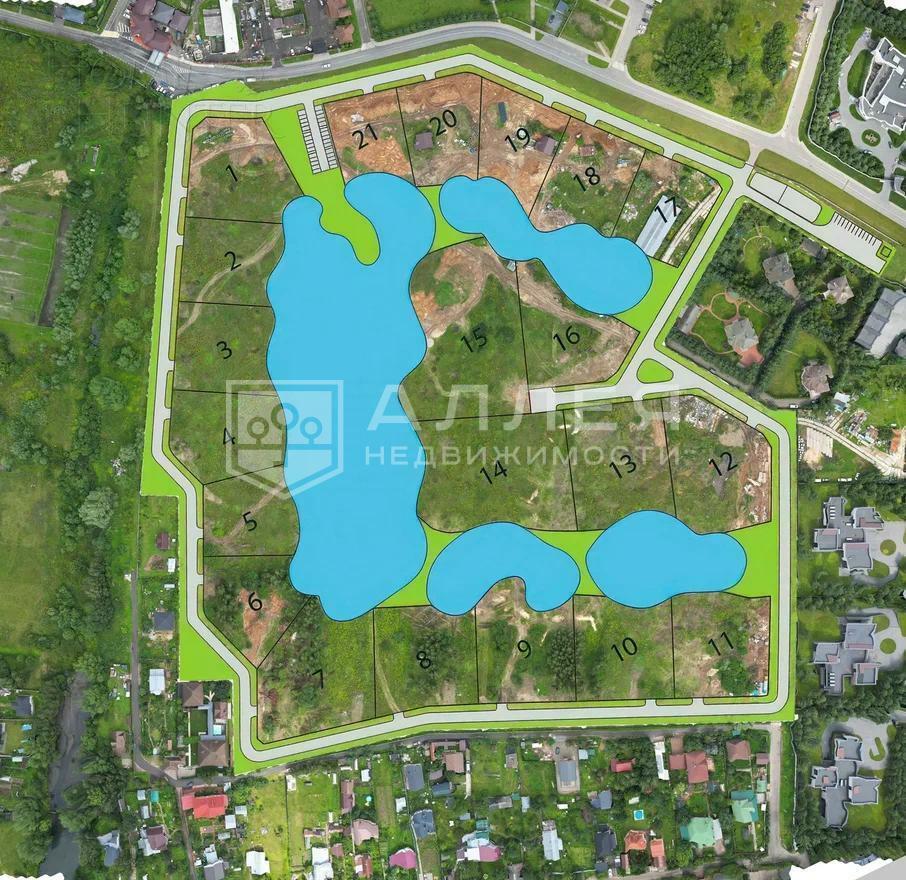 Участок 53.39 сот. в охраняемом поселке