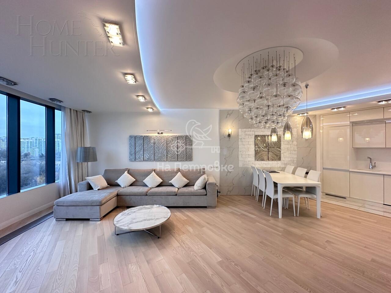 3-КОМН. АПАРТАМЕНТЫ С ОТДЕЛКОЙ 128 М² НА 11 ЭТАЖЕ