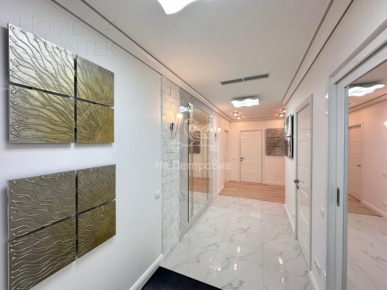 3-КОМН. АПАРТАМЕНТЫ С ОТДЕЛКОЙ 128 М² НА 11 ЭТАЖЕ