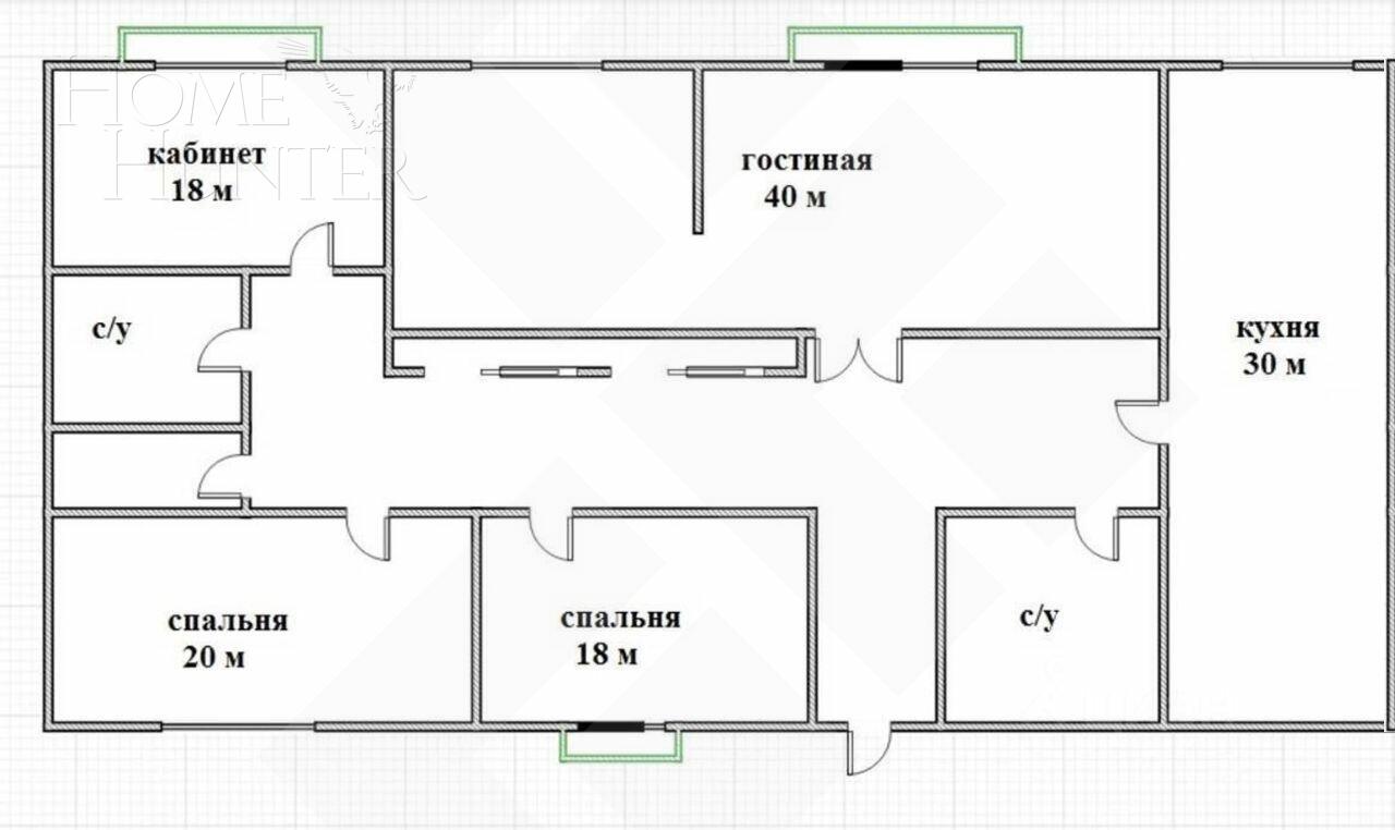 4-КОМН. КВАРТИРА С ОТДЕЛКОЙ 156 М² НА 2 ЭТАЖЕ