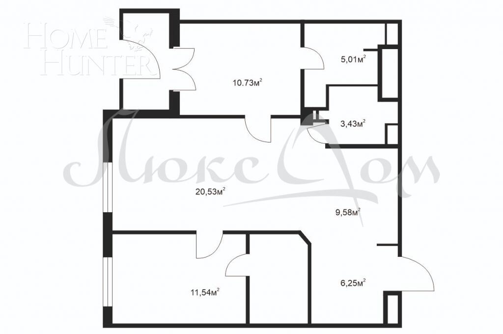 3-КОМН. КВАРТИРА С ОТДЕЛКОЙ 73 М² НА 3 ЭТАЖЕ