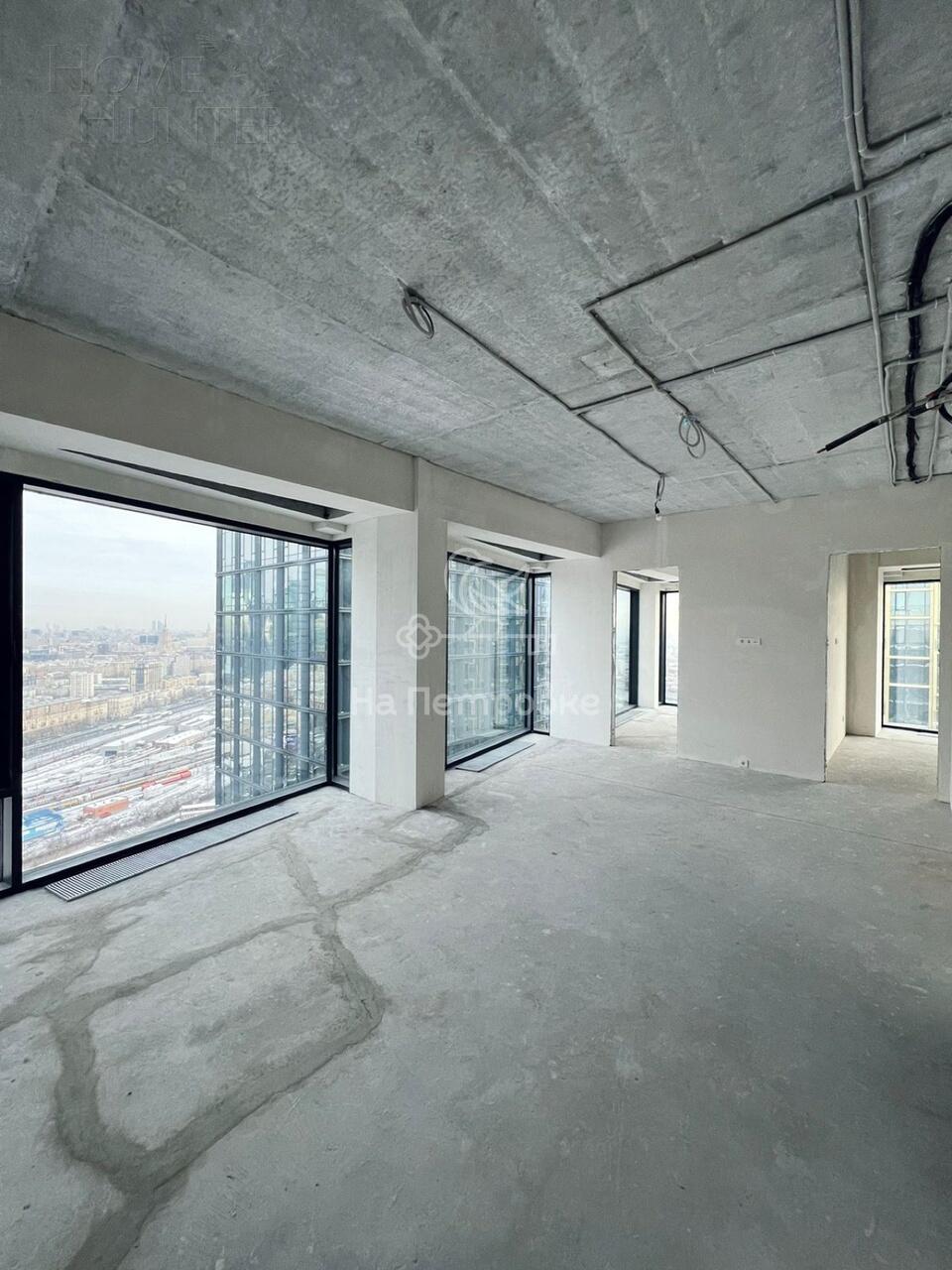 3-КОМН. КВАРТИРА БЕЗ ОТДЕЛКИ 80 М² НА 39 ЭТАЖЕ