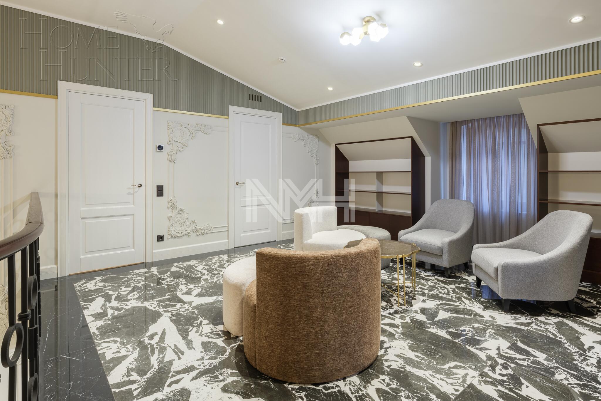 2-этажный коттедж 702 м² с отделкой