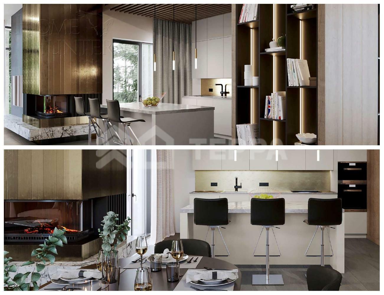 2-этажный коттедж 380 м² без отделки