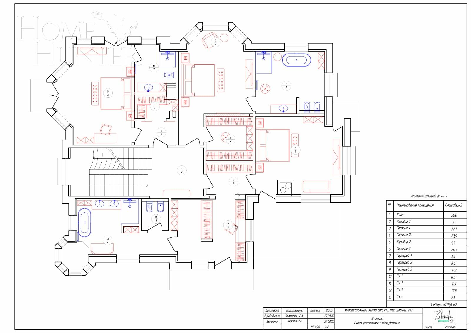 2-этажный коттедж 639 м² с отделкой