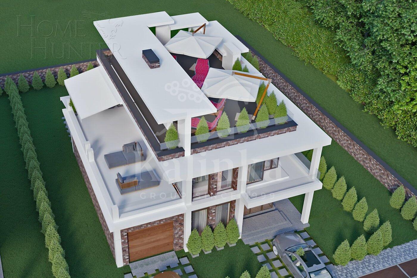 2-этажный коттедж 220 м² без отделки