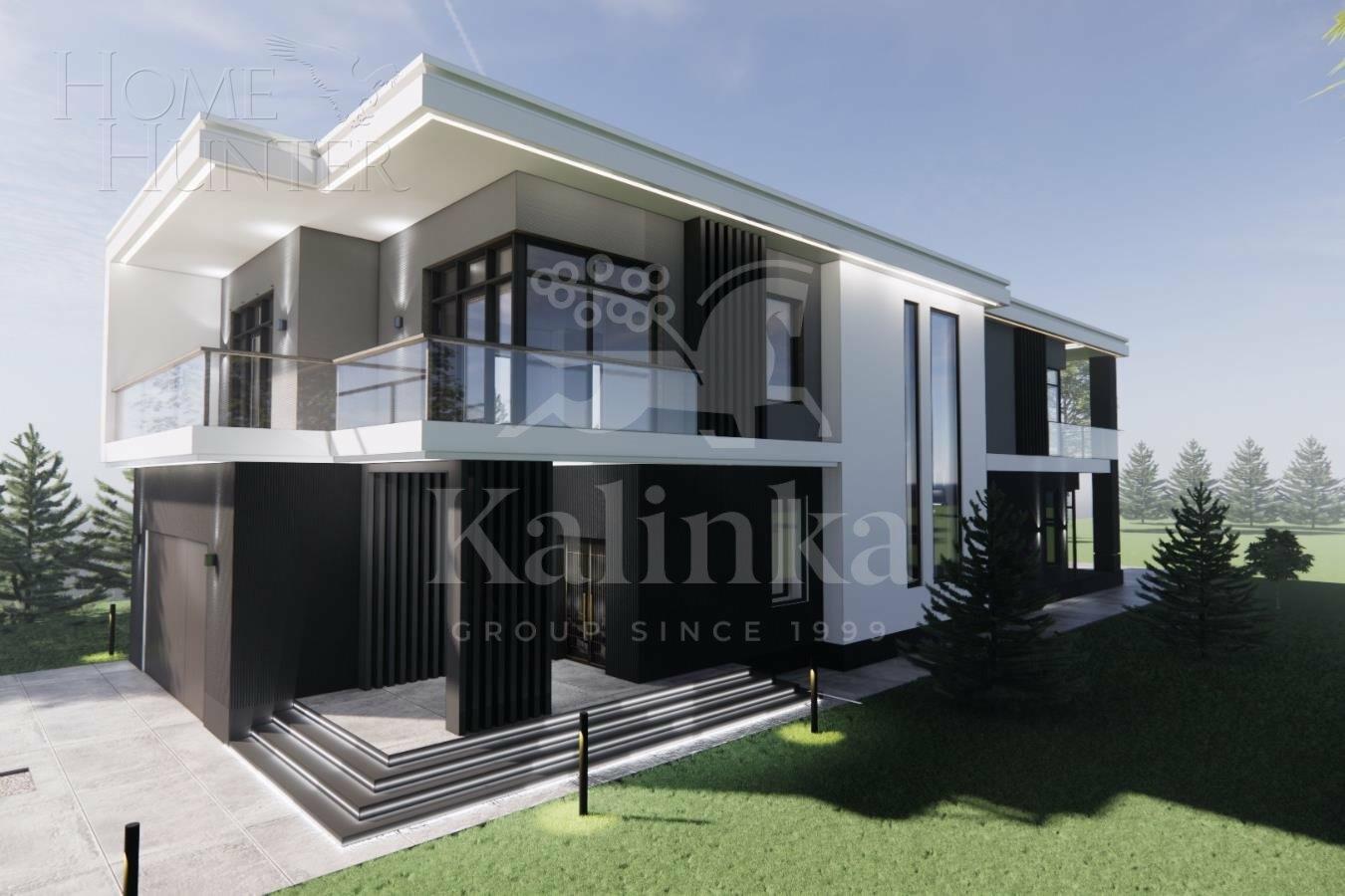 2-этажный коттедж 500 м² без отделки
