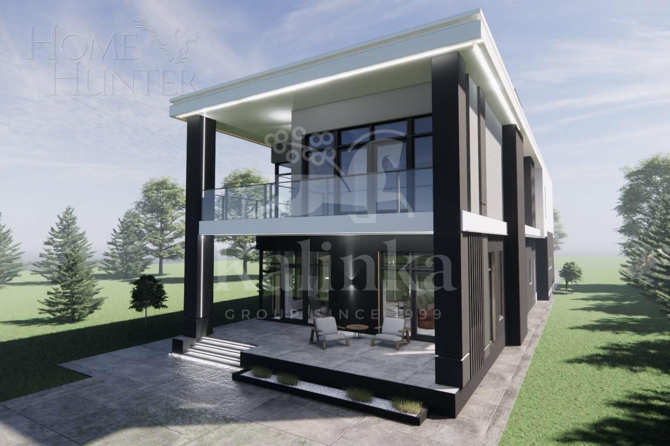2-этажный коттедж 500 м² без отделки
