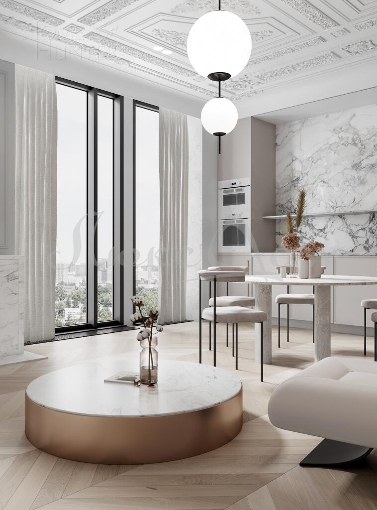 3-КОМН. КВАРТИРА С ОТДЕЛКОЙ 145.8 М² НА 1 ЭТАЖЕ