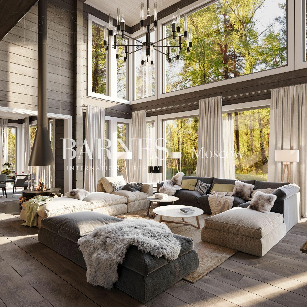 2-этажный коттедж 450 м² с отделкой