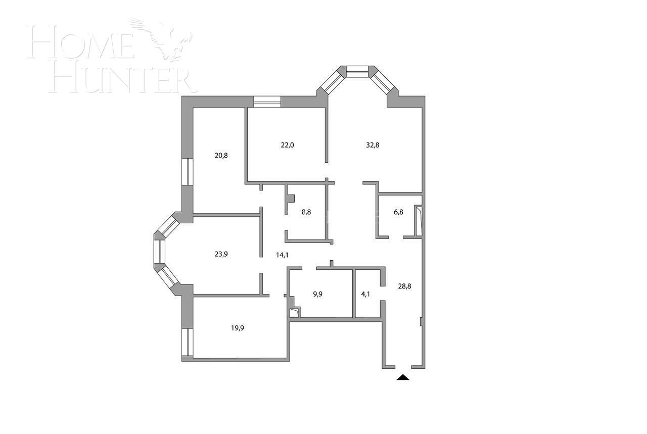 5-КОМН. КВАРТИРА С ОТДЕЛКОЙ 191.9 М² НА 3 ЭТАЖЕ