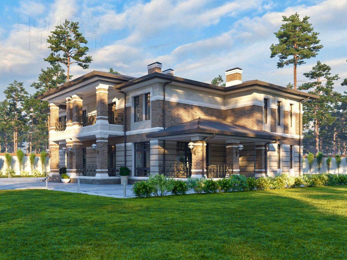 2-этажный коттедж 625 м² без отделки