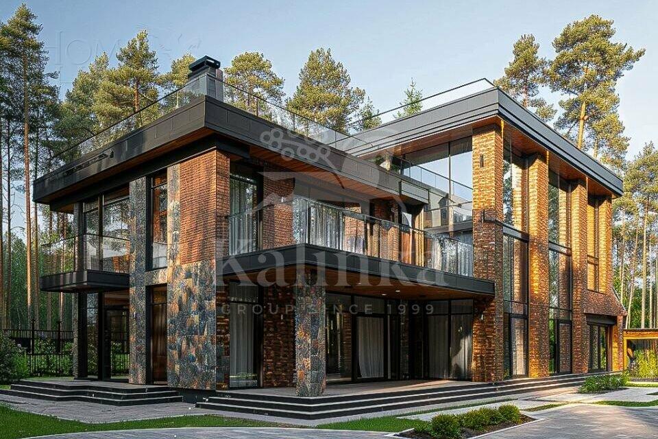 2-этажный коттедж 730 м² без отделки